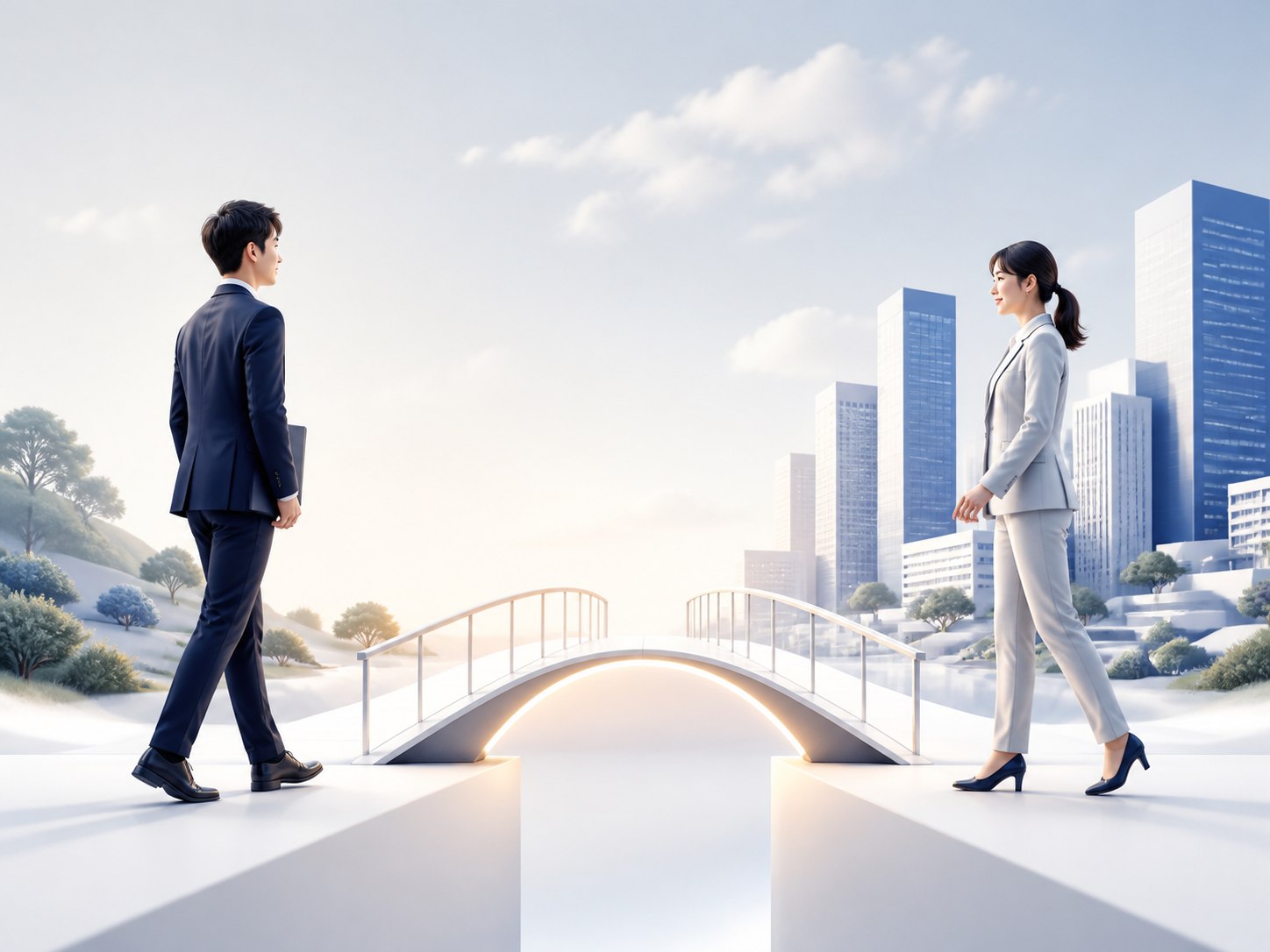 企業と人材をつなぐイメージ